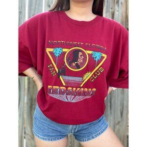 Vintage 90's NFL Washington Redskins Fan Club Single Stitch Tee T-Shirt Size XXL